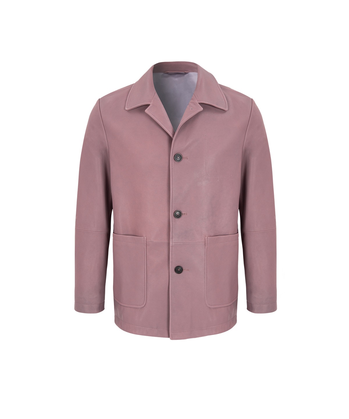French work jacket / Lamb skin (Pink)